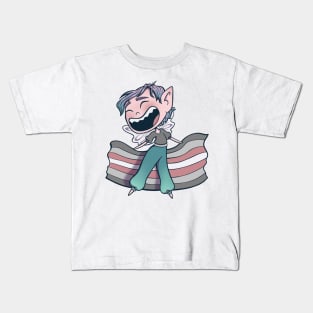 Demigirl Pride Fairy Kids T-Shirt